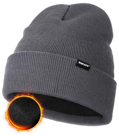 Wmcaps Klassische Mütze Herren Damen, Wintermütze mit Warm Fleecefutter | Klassische Modelle, Dehnbares Warmes Acrylmaterial, Versatile All-Day, für Winter & Outdoor, Geschenk für Männer Frauen