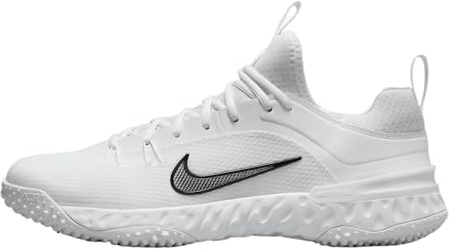 Nike Men's Huarache 9 Elite Lacrosse Turf Shoes - Team Red, Size 7M/8.5W, White/Black, 10.5 Women/9 Men
