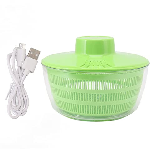 Essoreuse à Salade avec égouttoir électrique Lavage Salade de Fruits Essoreuse Automatique Multifonctionnelle pour le Lavage Nettoyage Séchage