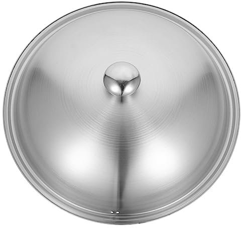 Alipis Tapa De Olla De Acero Inoxidable Para Hogar Tapa De Sartén Asa Para Cocina De Wok