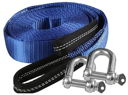 Abschleppseil for Autos, Power-Abschleppseil, Hochleistungs-Abschleppseilgurt, Hochleistungs-Offroad-Abschleppseil, Abschleppgurt mit Haken, ideal for Abschleppen von Autos, Lastwagen und for Entferne