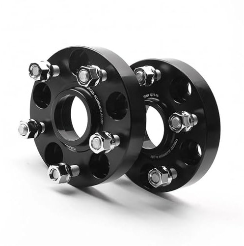 DZSLLOOI Cales Elargisseurs Voies 4 Stücke 5X10 8 63.4 CB 25mm Dicke Hubcenteric Schwarz Farbe Rad Spacer Adapter Für Volvo S60/S80/S80L/V60/XC60 Cales D'espacement Roue