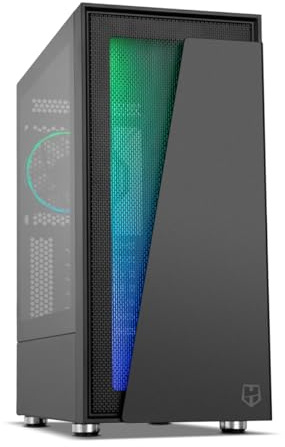 PCBYTE Ordenador Sobremesa Starkle, Intel® Core™ i7-12700F 12 Cores up to hasta 4,90 GHz Turbo, 64 GB RAM, 2 TB SSD, ARC™ 7 A770, Windows 11 Pro