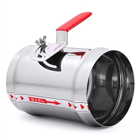 ZOWZEA 6 HVAC Duct Manual Volume Backdraft Damper, Stainless Steel Adjustment Handle, Airflow Control Valve for HVAC Ventilation System