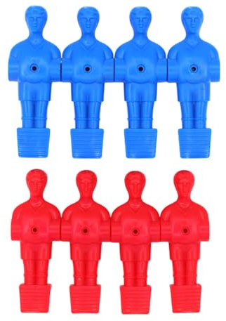 Uqezagpa Set mit 8 Miniatur-Fußbällen für Herren, Ersatzfiguren, Kicker-Figuren für Tischfußball