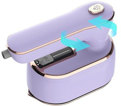 Mini máquina de planchar portátil | Vaporizador portátil de mano,Calentamiento rápido, planchado en seco y húmedo, plancha de vapor plegable de viaje de 1000 W para el hogar y los viajes
