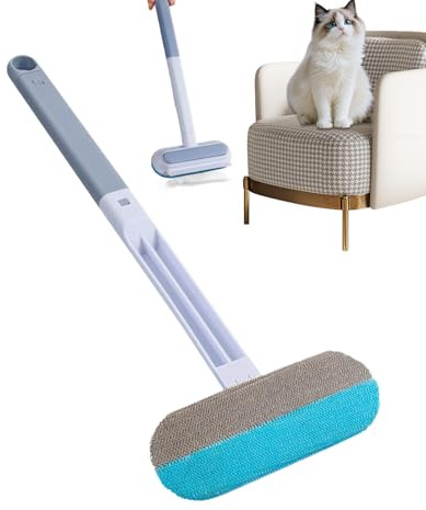 Reusable Lint Fabric Shaver - Portable Pet Hair Remover | Carpet Roller Scraper | Pet Hair Removal Tool - Reusable Portable Carpet Rake - Pet Accessories for Couch Upholstery Turf Rug Furniture Carpet