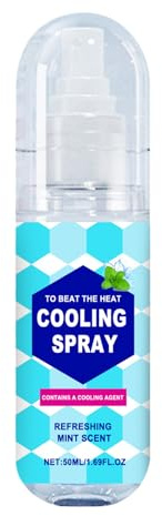 Sport Kältespray | Medizinisches Kühlspray | Feuchtigkeitsspendendes Pflegespray | Tragbares 50ml Nach Sonnenspray Für Gesicht Körper Kopfhaut – Ideal Für Outdoor Aktivitäten & Urlaub