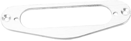 Gitarren Tonabnehmerrahmen Gb407e für St E Gitarren, Single Coil | Metall, Silberfarbene Ausführung, 1 Stück, Montagering als Ersatzteil für Luthiers und Gitarristen