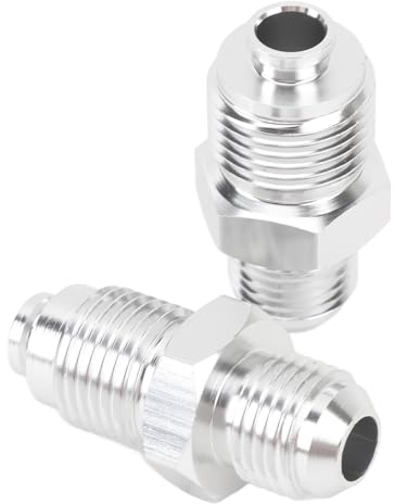Acouto 6AN Direction Bump Adaptateur Adaptateur en Alliage Métallique Premium Métal pour les Boîtes de Direction Assistée, Large compatibilité avec les Raccords à Anneaux, 2 Pc pour les Amateurs de