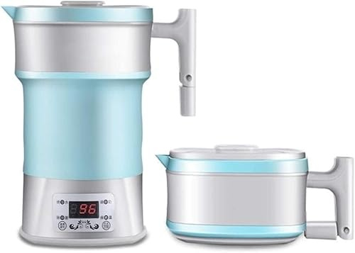 Bollitore elettrico pieghevole, Bollitore da viaggio, Travel Touch Smart 800ML 110-220V Spegnimento automatico Mantieni caldo Cavo di alimentazione staccabile, Bollitore elettrico portatile