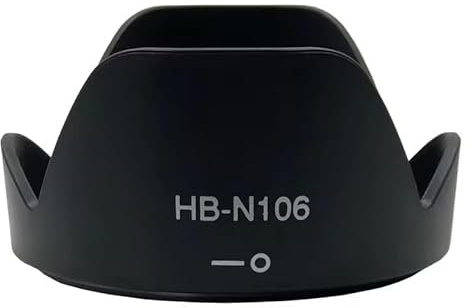 Repuesto Cámara Parasol Reversible para HB-N106 | para Nikon AF-P DX Nikkor 18-55 mm f/3.5-5.6G VR y AF-P DX Nikkor 18-55 mm f/3.5-5.6G | Compatible con Nikon D5600, D5500, D3500 y D3400