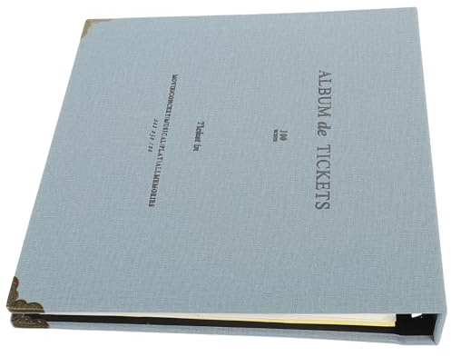 VILLCASE Álbum de Colección de Entradas y Recibos Organizador Decorativo para Tickets de Cine y Viaje Libro Práctico de Almacenamiento para Tarjetas y Recuerdos Familiares