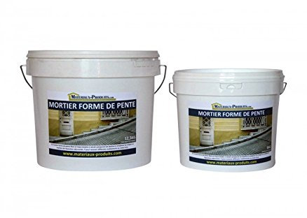 MATPRO - Mortier Forme de Pente Fibré et Imperméable - Prise Rapide - Retrait Compensé - Intérieur et Extérieur - Réparation en Sifflet - Gris Clair - 25Kg