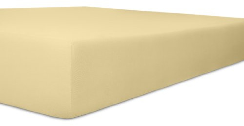 Kneer Spannbettlaken, Spannbetttuch, Easy-Stretch Qualität 25 in verschiedenen Farben und Größen 180 x 200-200 x 220 cm Kiesel