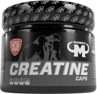 Mammut Nutrition Creatine Monohydrat Kapseln – 240 Tabletten – Reines Kreatin kann zur Steigerung der körperlichen Leistung bei intensiven Belastungen helfen– magnesiumoptimiert – hochdosiert