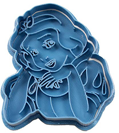 Cuticuter Schneewittchen-Prinzessinnen-Ausstecher, Kunststoff, Blau, 8 x 7 x 1,5 cm