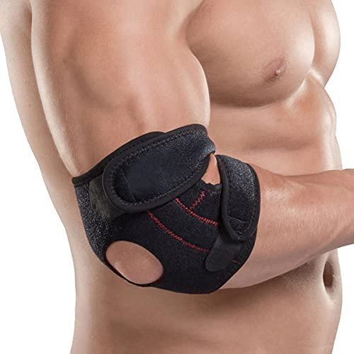 Rhinocerosdance Ellenbogenbandage Ellbogenschützer Protektor tennisarm Bandage MMA Ellenbogenschoner Gepolstert fur Sport, Gym, Kraftsport etc Herren & Damen