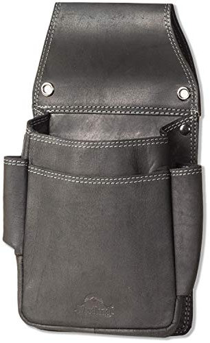 Robustes Profi Kellnerbörsen Holster Halfter von Woodland Naturbelassenes Büffelleder Anthrazit