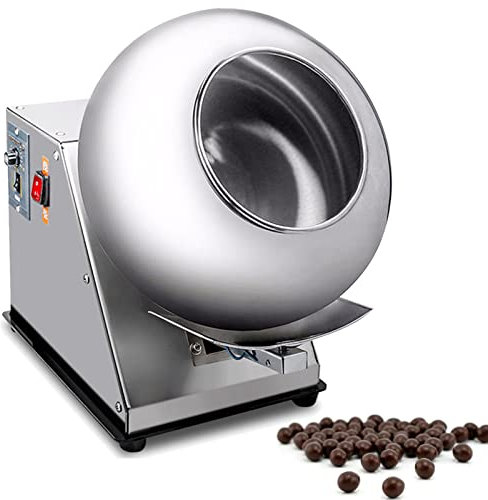MáQuina Recubridora AutomáTica De Tabletas MáQuina Recubridora De Chocolate Mini MáQuina Laminadora De Chocolate Comercial Recubridora De 2-5 Kg/H MáQuina Secadora De Recubrimiento,110V