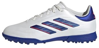 adidas Unisex adulto COPA PURE II LEAGUE Football Boots Turf, Cloud White / Lucid Blue / Solar Red, 42 EU