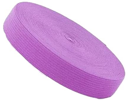 40M 20Mm 25Mm Ropa Colorida Costura Cintura Gruesa Banda Elástica Ancha Banda De Goma, Rojo púrpura, 20mm
