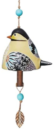 Begchy Vogelglocke, Gartendekoration, rustikales , Anhänger, Metallrohr, Glocke, Türglocke, Anhänger, Festival-Geschenk F