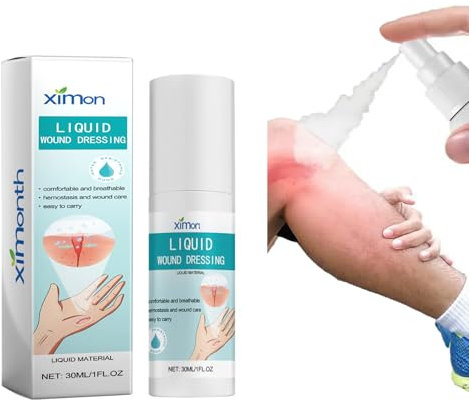 Liquid Bandage Spray, Waterproof Spray Plasters for Wounds,30 ml Breathable Waterproof Wound Healing Gel Liquid Bandage, Quick-Drying Dressing for Scratch and Small Wound Protection Film