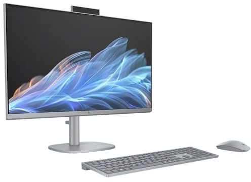 HP OmniStudio 27-cs0077ng X All-in-One KI PC | 27 Zoll Entspiegeltes UHD-Display | Intel Core Ultra 7 155H | 32 GB DDR5-SDRAM | 2 TB SSD | Intel Arc Graphics | Windows 11 Home | QWERTZ | Silber