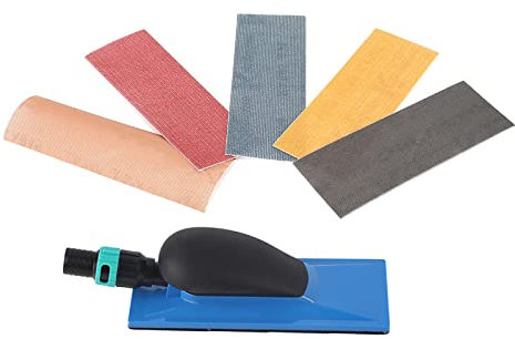 ANKROYU Hand Sanding Block, ABS Plastic Dust Extraction Block, Sanding Grinding Sponge Block, Manual Sanding Plate for Building Cleaning Car Repair