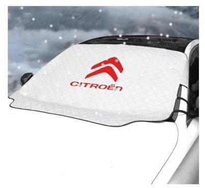 MOIKOTLR Frontscheibenabdeckung Auto, für Citroën Jumper 2006-2021 Faltbare Auto Frontscheibenabdeckung Eisschutzfolie gegen Schnee EIS Frost