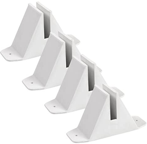 OHPHCALL 4 Stück Kunststoff Zaunstützen Für Gartenzaun Robust Und Wetterfest Einfache Installation Für Kleine Zäune Zaunzubehör