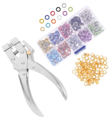 Pince à Œillets Manuelle en Fer avec 401 Pièces pour Œillets Métalliques