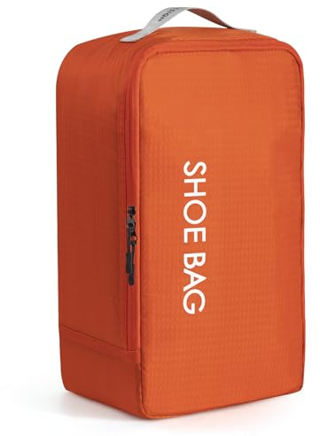 CANBOX wasserdichte Reiseschuhtasche mit Reißverschluss | Robustes Nylon, Großes Volumen (bis Größe 46), Mesh-Fach für Socken & Schuhe, staub- & schmutzfest, Unisex
