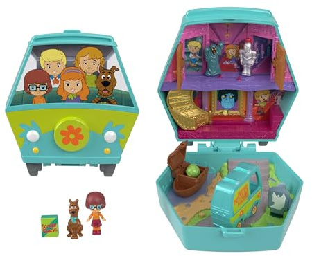 Polly Pocket x Scooby Doo Coffret Mini-Figurines et Ensemble de Jeu