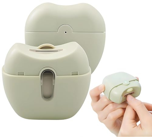 Coupe-ongles électrique automatique pour bébés adultes et personnes âgées, lime à ongles électrique avec clip lumineux de rangement, 2 vitesses (vert)