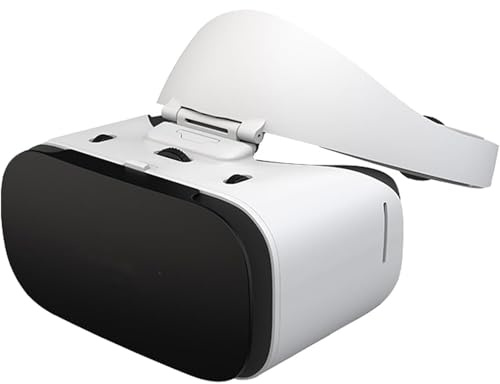 Vr Headset for Smart Phone, Virtual Reality 3D VR Glasses, Suitable for 4.7-6.7in Mobile Phones, Vr Virtual Reality Glasses with Anti-Halation Lens, Adjustable Headband