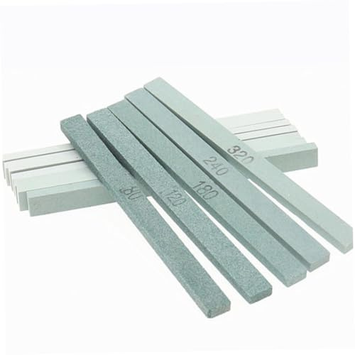 DOITOOL 12Pcs Carborundum Whetstone Sharpening Stones for Jade Agate Polishing Grit Professional Grinding and Honing Bowlder Sharpener Multipurpose
