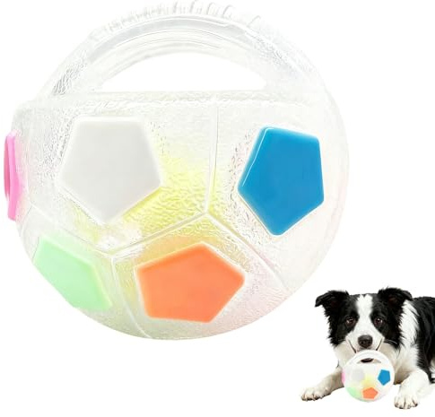 BSOON The Mellow Dog Calming Ball, Anti Stress Ball Hund, Hundeball mit Handle, Antistressball Hund, Interaktives Hundespielzeug Balls, für kleine, mittelgroße und große Hunde (Weiß)