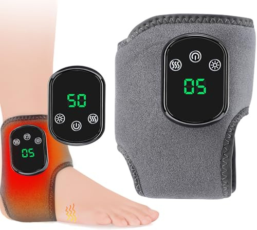 Elektrisch Fußmassager, MassagegeräT FüßE Mit Dreifach-Technologie, 3-In-1-FußMassager Neuropathie FußMassage,Portable Wiederaufladbar Ankle MassagegeräTe,für Schmerzfreie (1 Stück)