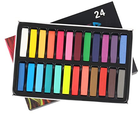 Lot de bâtons de craie carrés pastel doux et secs pour bureau, école, art, dessin, peinture