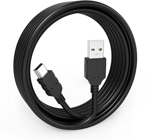 Sinoacc Mini USB Cable, 2M USB 2.0 to Mini B 480mbps Data Transfer Cord Compatible with Ti 84 Plus CE/Plus, Ti Nspire CX II/CX CAS, PS3 Controller, Camera, Microphone, GPS, Hero 4 3+ 2