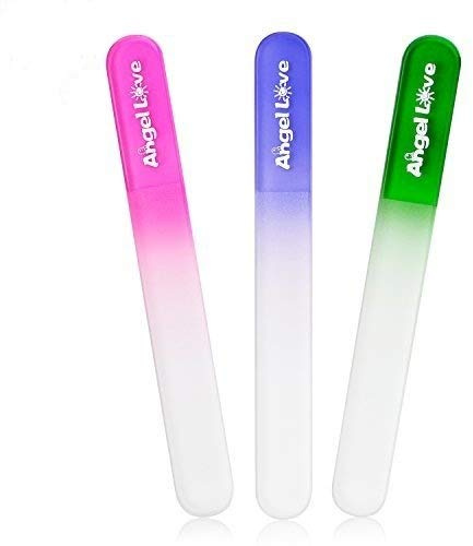 Angel Love Baby Nail File, 3 Pack, Emery Board Glass, Crystal for Babies, New Moms & Baby Shower(Gift Set), Qzf Color