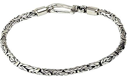 Toms-Silver Silberarmband Königskette 925 Sterling Silber Länge 17cm Stärke 2,5 mm