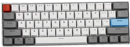 Sunzit Keycaps, 61 Keycaps Backlight Three-Color Mechanical Keypad PBT Keycap for GH60 / RK61 / ALT62 / Magic Duck/Annie/Keyboard Poker Keys