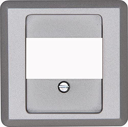 Kopp HK02 – Copertura TAE per telefono TAE e presa USB, per 1 – 3 porte, colore: acciaio, confezione da 5