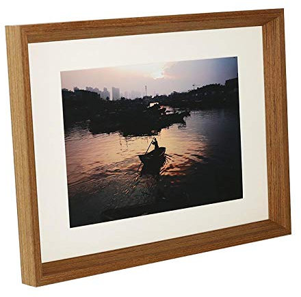 Kuinmpiond Fotorahmen Geschenk Massivholz Leichtbau Braun Wand 20,5X30,5cm