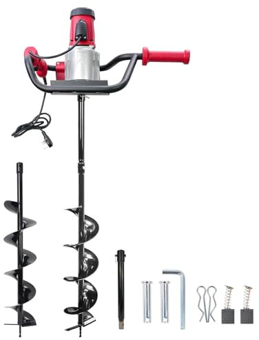 Voilamart Electric Post Hole Diggers, Fence Petrol Earth Auger Post Hole Diggers Earth Auger Drill