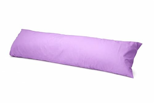 HEIMTEX Langes Seitenschläferkissen - 5ft Körperkissen mit Atmungsaktivem Mikrofaserbezug, Weiche und Feste Unterstützung für Schwangerschaft und Stillzeit (Flieder)