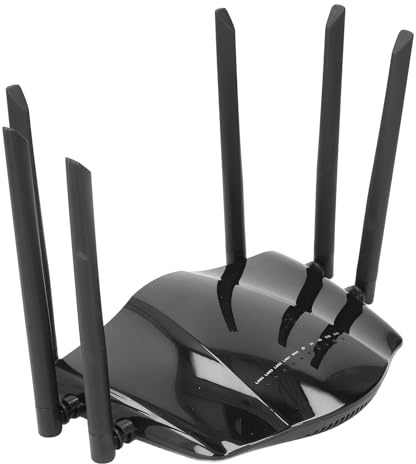 Modem Router 4G LTE, Router Gigabit a 6 Antenne con Slot SIM, Router Cellulare Gigabit 4G Dual band. 100‑240 V (Spina UE 100-240 V)